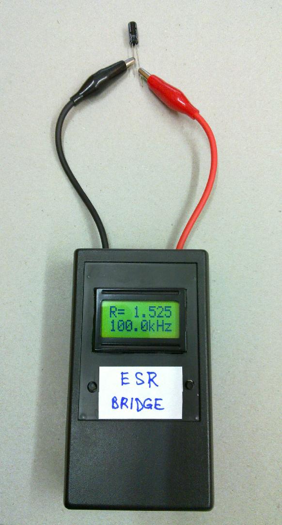 A simple ESR meter with ATmega8 and open source firmware (a do-it-yourself  hobby construction)